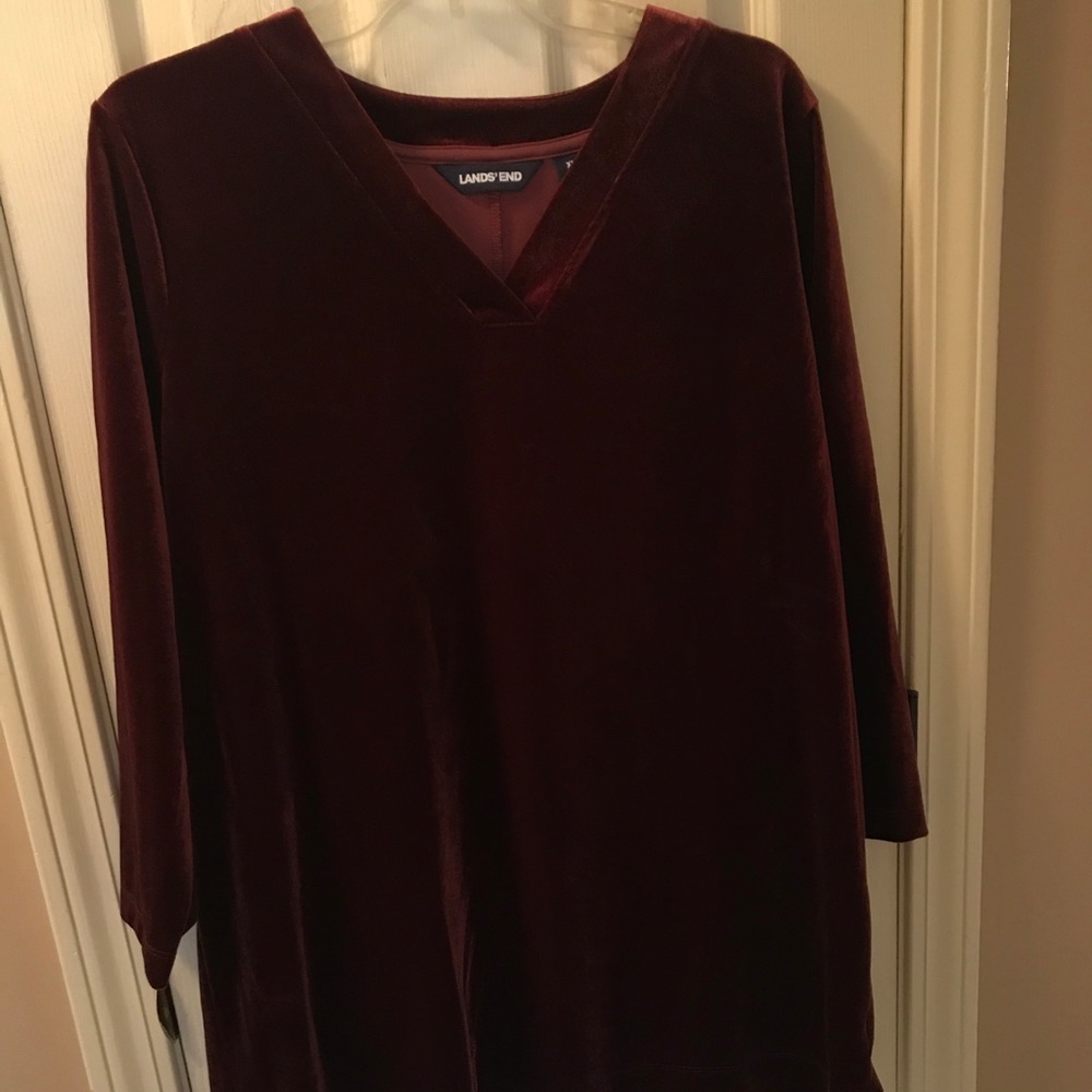 Lands End velvet tunic